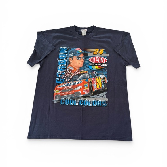 Vintage Jeff Gordon Dupont NASCAR 24 Racing Tee 2002 Shirt Mens XL